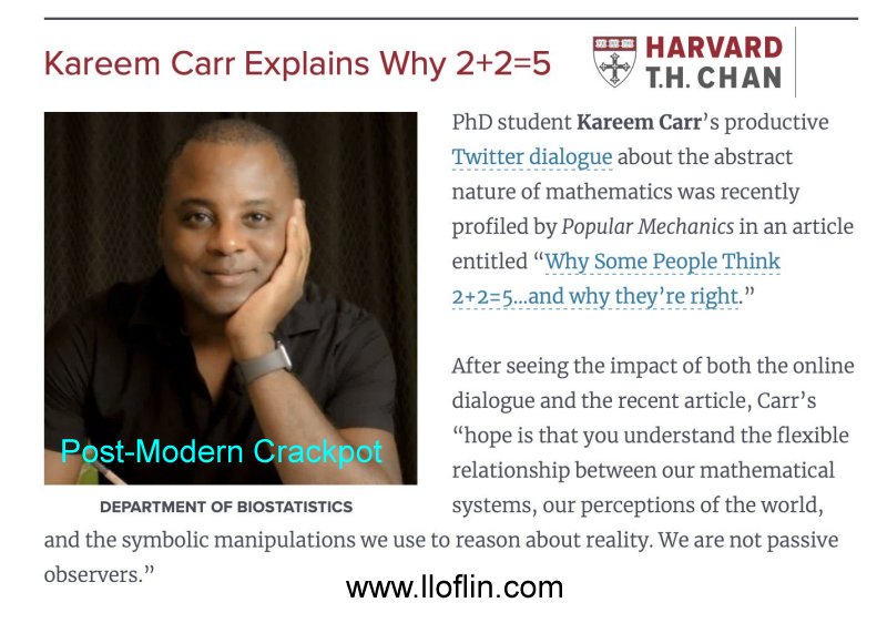 Crackpot academic Kareem Carr of Harvard
