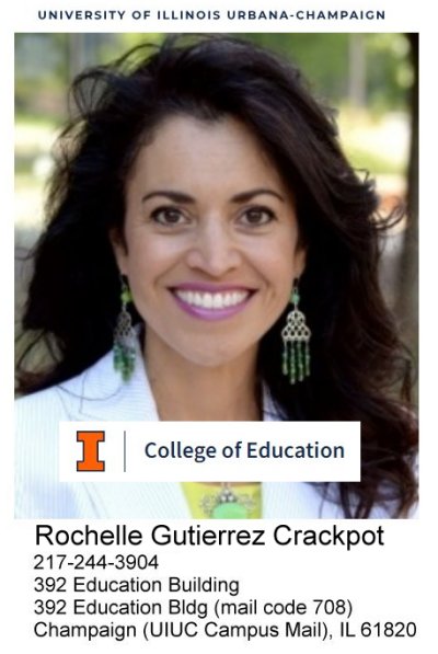 Rochelle Gutierrez crackpot educator.