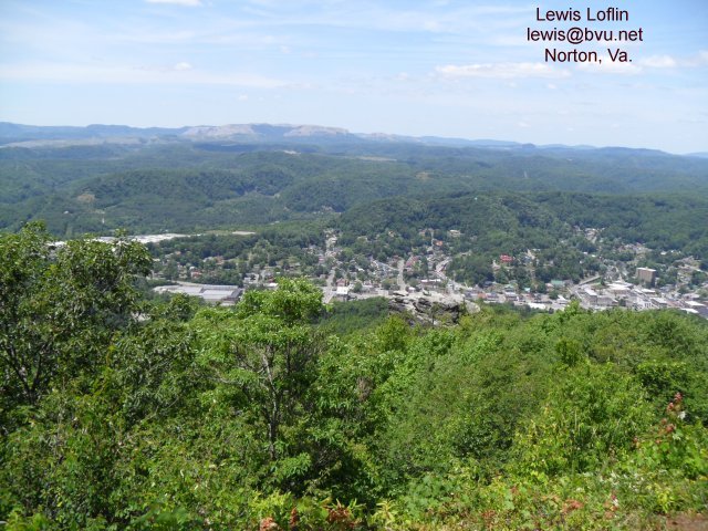 Norton Virginia as seen from Flag Rock.